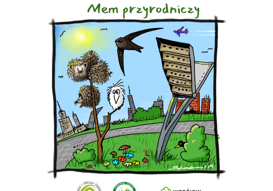 Grafika Ruszamy z II edycją konkursu Mem przyrodniczy