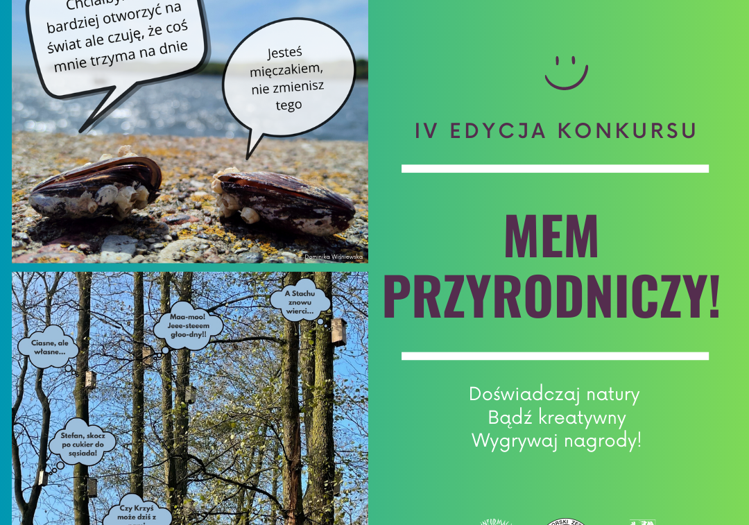 Grafika IV edycja konkursu "Mem przyrodniczy"