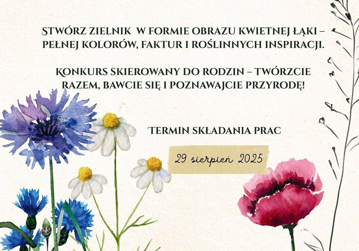 Grafika Łąka jak z obrazka – zielnik rodzinny