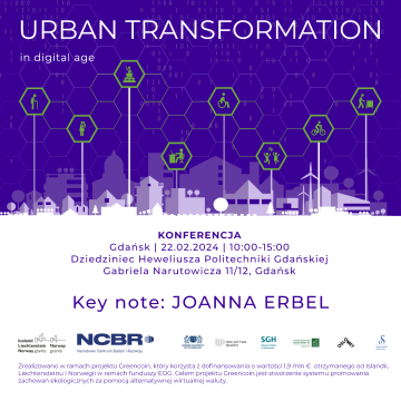 Urban Transformation in Digital Age - konferencja na Politechnice Gdańskiej grafika