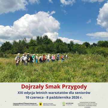 Grafika Dojrzały Smak Przygody - XXI edycja warsztatów terenowych dla seniorów