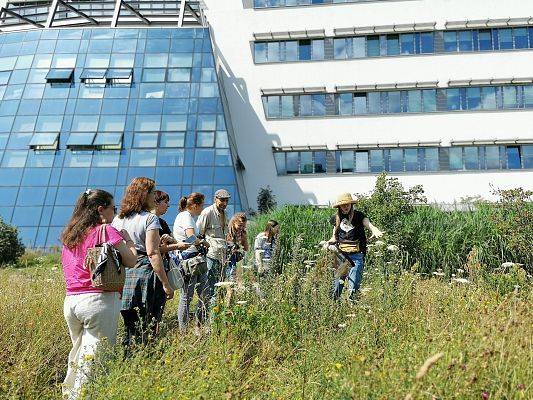 Grupa uczestników warsztatu pod Wydziałem Biologii UG